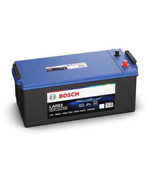 12 VOLT 180 AH 900 EN 1500 WH DUAL AGM  D5 (B) 513 mm X 223 mm X 223 mm  GÜNEŞ PANELİ - MARİN BESLEME (SERVİS AKÜSÜ) MARİN MARŞ (STARTER)