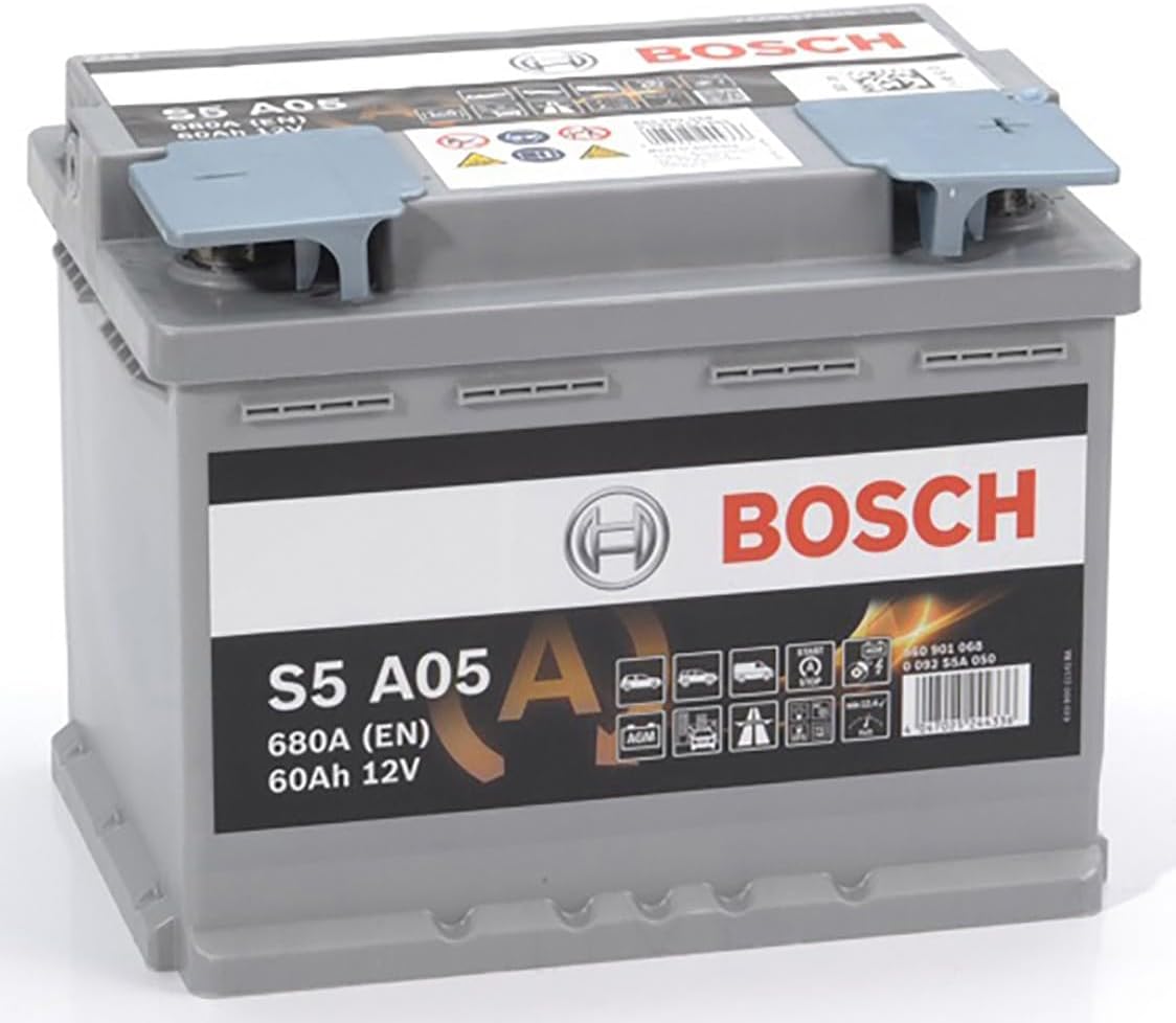 12 VOLT 60 Ah 680 EN START & STOP AGM Düz Kutup L2 242 mm X 175 mm X 190 mm