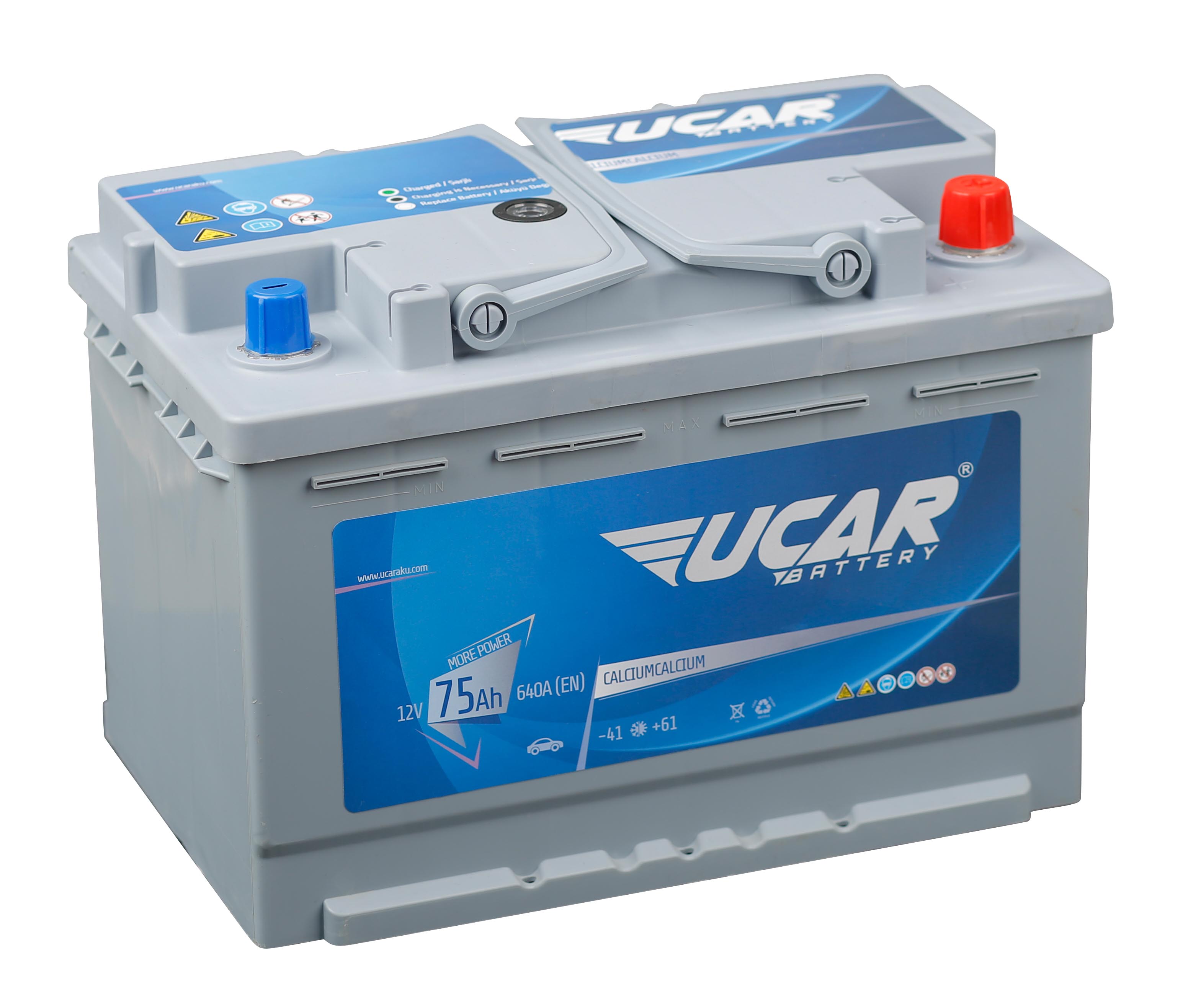 12 VOLT 75 AH 640 EN Tam Kapalı Düz Kutup L3 278 mm X 175 mm X 190 mm  AVRUPA MODEL ARAÇLAR