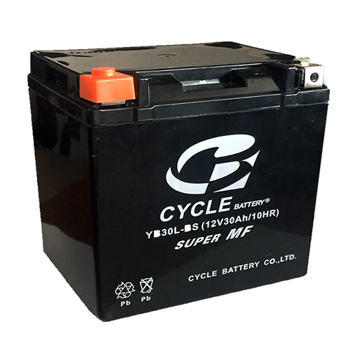 12 VOLT 30 Ah Motosiklet Aküsü 166 mm X 127 mm X 175 mm