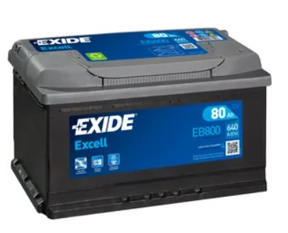 12 VOLT 80 AH 640 EN Excell Serisi Tam Kapalı Düz Kutup L4 315 mm X 175 mm X 190 mm AVRUPA MODEL ARAÇLAR - HAFİF TİCARİ MODEL ARAÇLAR