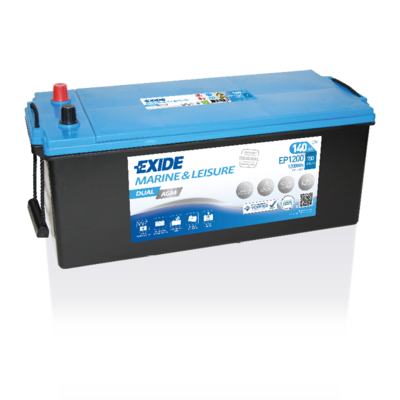 12 VOLT 140 AH 700 EN DUAL AGM  D4 (A) 513 mm X 189 mm X 223 mm  GÜNEŞ PANELİ - MARİN BESLEME (SERVİS AKÜSÜ) MARİN MARŞ (STARTER)