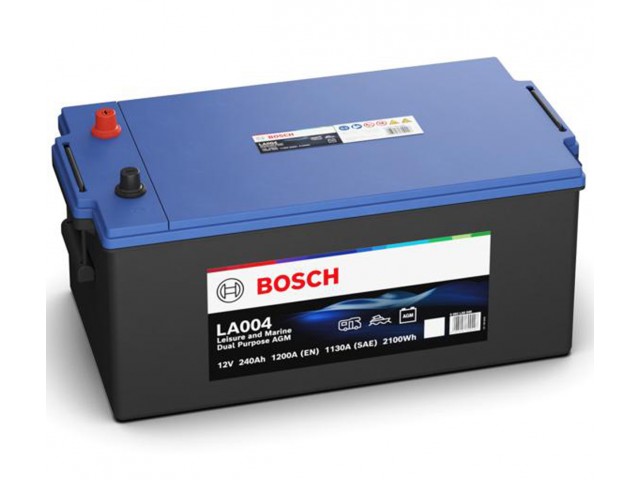 12 VOLT 240 AH 1200 EN 2100 WH DUAL AGM D6 (C) 518 mm X 279 mm X 240 mm  GÜNEŞ PANELİ - MARİN BESLEME (SERVİS AKÜSÜ) MARİN MARŞ (STARTER)