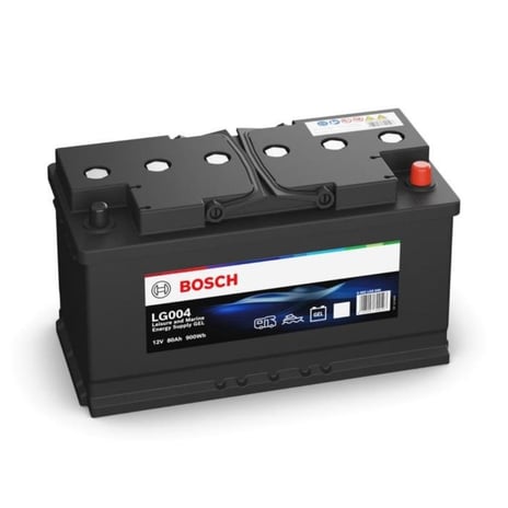 12 VOLT 80 AH 900 WH GEL Düz Kutup L5 353 mm X 175 mm X 190 mm GÜNEŞ PANELİ - MARİN BESLEME (SERVİS AKÜSÜ)