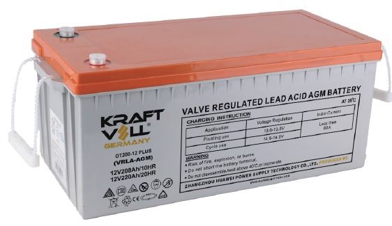 12 VOLT 208 Ah (10 HR) 220 Ah ( 20HR) PLUS VRLA AGM 522 mm X 239 mm X  217 mm X 222 mm Deep CYCLE AGM